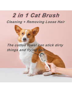 Cepillo de Agua 4 en 1 DUMPILL para Gatos y Perros Azul 2