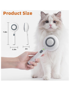 Cepillo de Aseo para Mascotas Budow 3 en 1 con Vapor 2