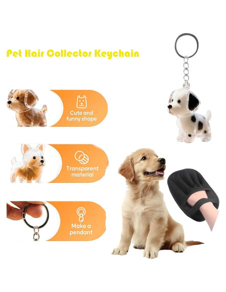 Guantes Quitapelos Electroestáticos BHXGLWK 2 Piezas Mascotas