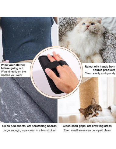 Guantes de Limpieza Electrostática Lyreh para Mascotas - 3 Piezas