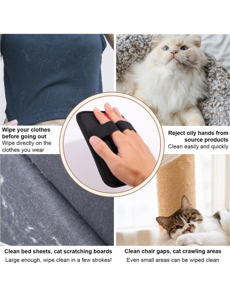 Guantes de Limpieza Electrostática Lyreh para Mascotas - 3 Piezas