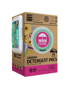 Bolsas de detergente WBM Home 32 unidades fragancia primavera