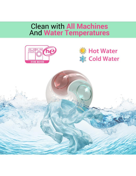 Bolsas de detergente WBM Home 32 unidades fragancia primavera