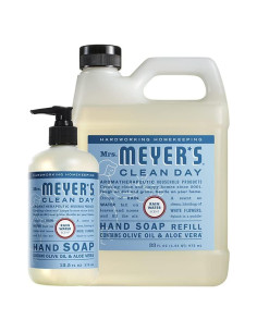 Jabón Líquido para Manos Mrs. Meyer's 33 oz + 12.5 oz Agua de Lluvia