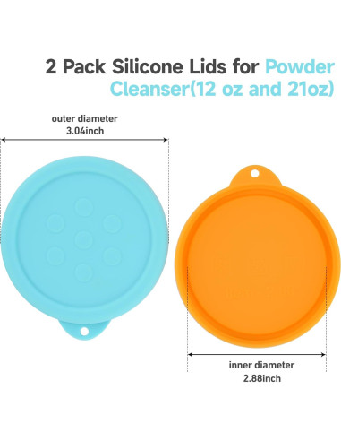 Tapas de Silicona para Limpiador de Polvo LUVCOSY - Azul