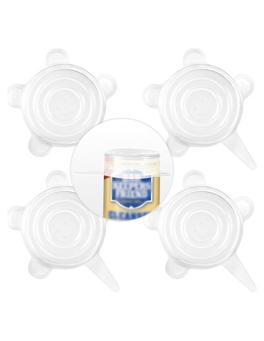 4 Tapas de Silicona para Limpiador Bar Keepers Friend 12oz y 21oz