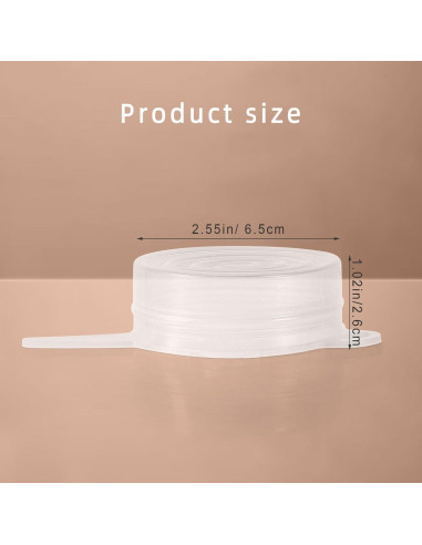 4 Tapas de Silicona para Limpiador Bar Keepers Friend 12oz y 21oz