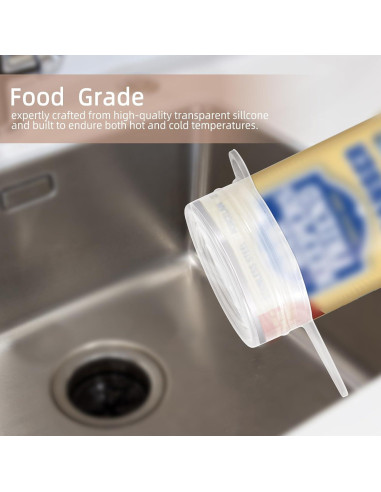 4 Tapas de Silicona para Limpiador Bar Keepers Friend 12oz y 21oz