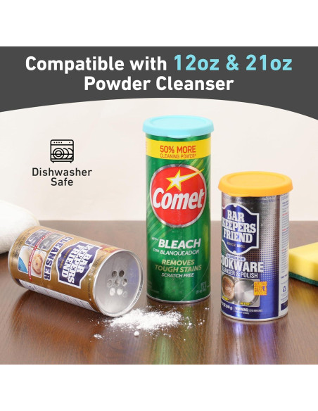 Tapas de Silicona para Limpiador de Polvo LUVCOSY - Azul