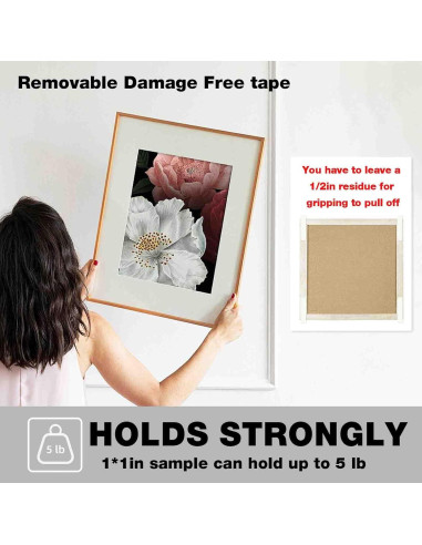 Cinta Adhesiva Doble Cara Removible Hasaky 40 Tiras 19mm