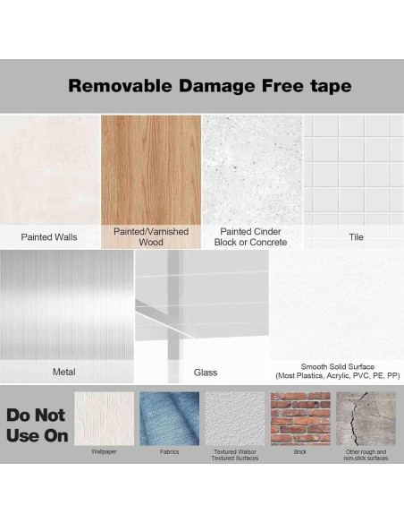 Cinta Adhesiva Doble Cara Removible Hasaky 40 Tiras 19mm