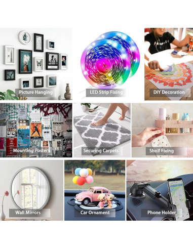 Cinta Doble Cara HUTIXI 5cm x 3m Alta Resistencia Impermeable