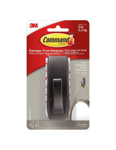 Gancho de Metal Grande Command Reflections Bronce Aceitado 2.27 kg