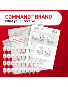 Ganchos de Palanca Command 32 Unidades Adhesivos Blancos 2