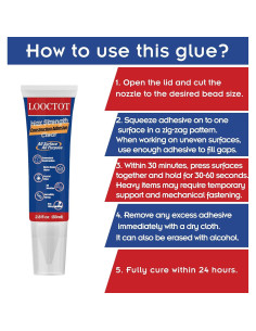 Adhesivo de Construcción LOOCTOT Transparente 83ml Squeeze 2