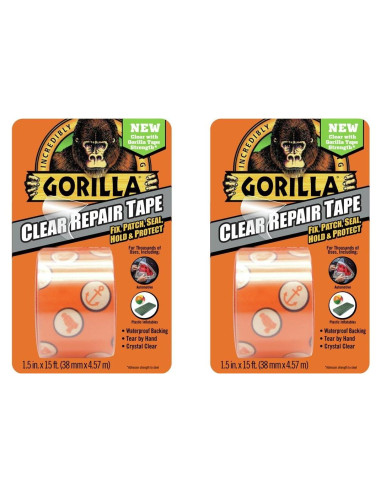 Cinta Adhesiva Transparente Gorilla 4.57m - Paquete de 2