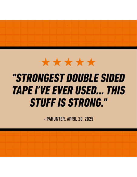 Cinta de Montaje Doble Cara Gorilla 1" x 304.8 cm Resistente