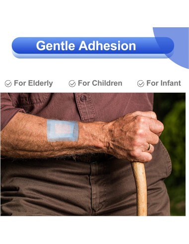 4 Rollos de Cinta Médica de Silicona Niceful 2.5cm x 3.65m