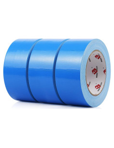 BOMEI Cinta Adhesiva Azul Resistente 3 Rollos 5 cm x 27 m