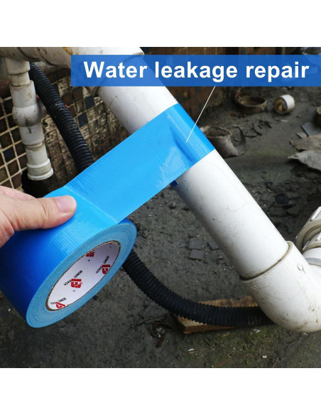 BOMEI Cinta Adhesiva Azul Resistente 3 Rollos 5 cm x 27 m