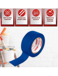 Cinta de Pintor Azul XFasten 1.88" x 1440 Metros - Paquete 24 2