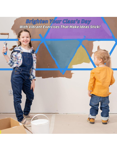 42 Rollos Cinta de Pintor Azul Oleitodh 2.54 cm x 50.29 m