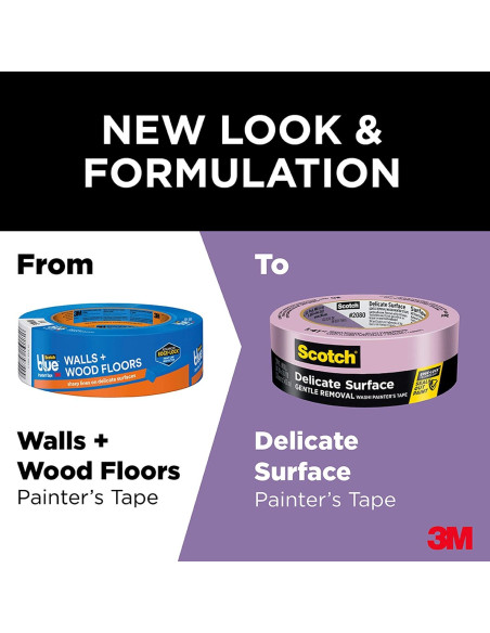 Cinta de Pintor Scotch 1.88" Ancho para Superficies Delicadas