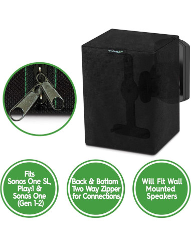 Fundas para altavoces exteriores SoundCover SCS200-B - 2 unidades