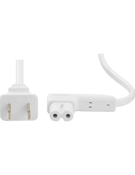 Cable de Alimentación Extra Largo Vebner 4.88m 2-Pack Blanco