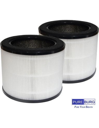 Filtro de Reemplazo PUREBURG H13 HEPA para Purificador Coway Airmega 100 - Paquete de 2