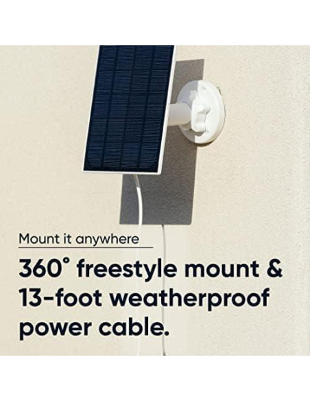 Panel Solar Wyze para Cam Outdoor v1/v2 y Battery Cam Pro 2.5W Panel Solar Wyze para Cam Outdoor v1/v2 y Battery Cam Pro 2.5W
