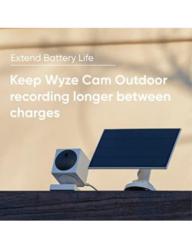 Panel Solar Wyze para Cam Outdoor v1/v2 y Battery Cam Pro 2.5W