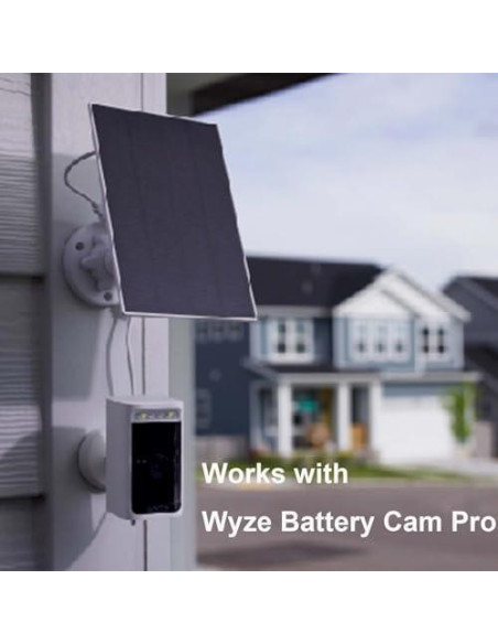 Panel Solar Wyze para Cam Outdoor v1/v2 y Battery Cam Pro 2.5W Panel Solar Wyze para Cam Outdoor v1/v2 y Battery Cam Pro 2.5W