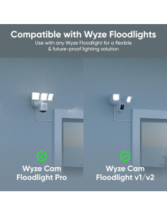 Soporte de Montaje Wyze para Cámara de Inundación Blanco 20 pies 2
