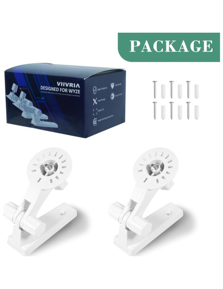 Soporte de Pared para Wyze Cam Pan V3 - 2 Unidades, Ajuste 180