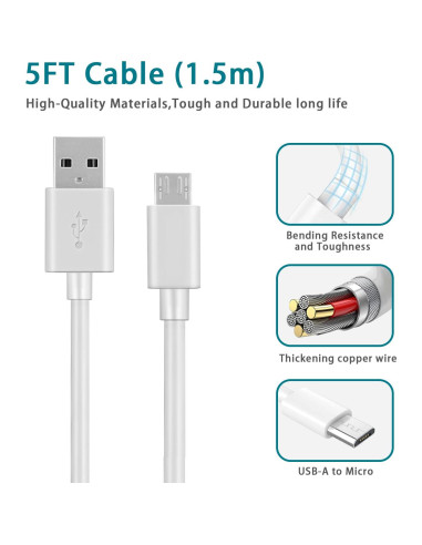 Adaptador de Carga 5 pies Odonm para Arlo Pro, Wyze Cam y más