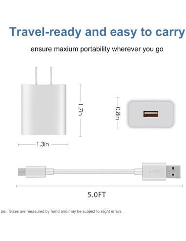 Adaptador de Carga 5 pies Odonm para Arlo Pro, Wyze Cam y más