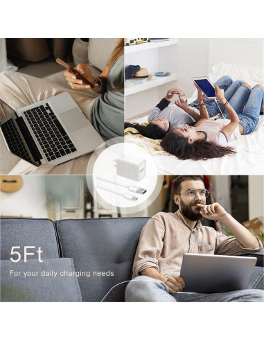 Adaptador de Carga 5 pies Odonm para Arlo Pro, Wyze Cam y más