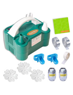 Bomba de Globo Eléctrica PartyWoo 600W Verde Doble Boquilla