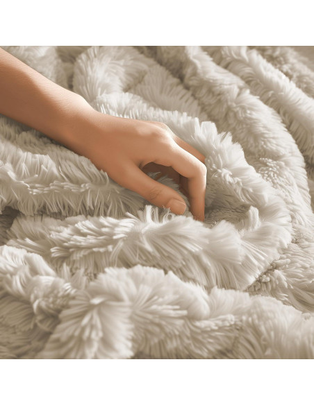 Manta Reversible Ultra Suave Hyde Lane 50x60 Beige/Kahki