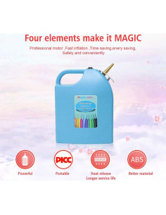 Inflador de Globos Eléctrico Portátil Carephy Azul 12x15 cm 2