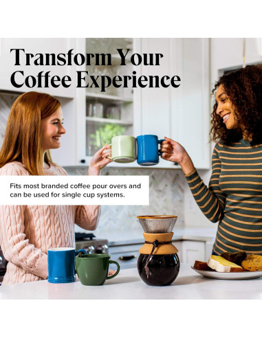 Vertedor de Café Willow & Everett - Filtro Reutilizable Acero Inoxidable