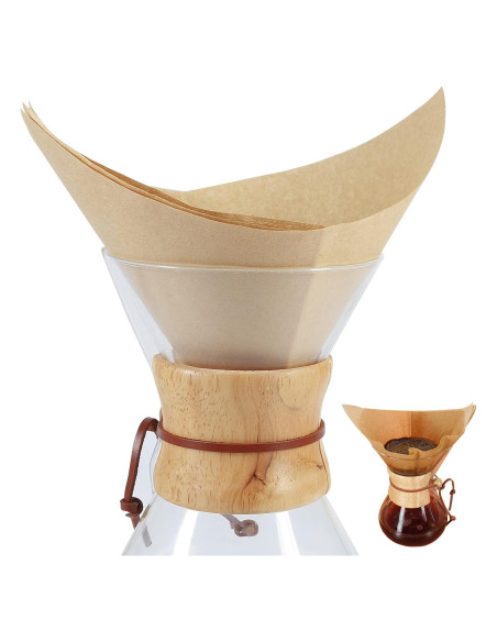 Filtros de café desechables BYKITCHEN 50 piezas 30x30 cm