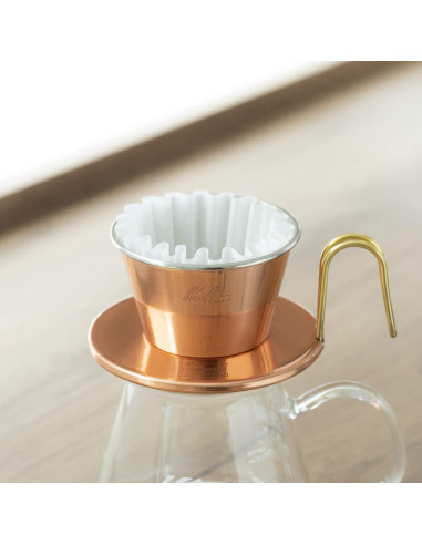 Filtros de café de papel Kalita Wave 185 - 100 unidades