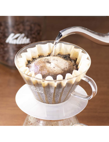 Filtros de café de papel Kalita Wave 185 - 100 unidades