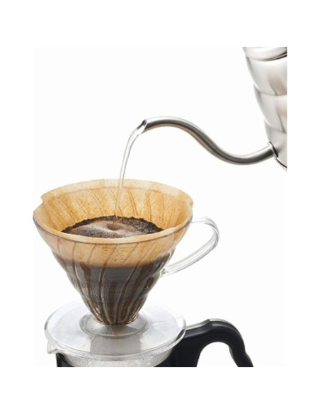 Filtros de café Hario V60 100 unidades + Goteador plástico