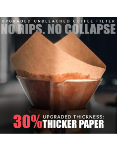 Filtros de café en cono Brew Choice 200 unidades papel natural 2