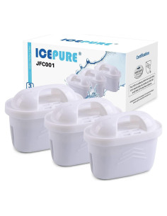Filtro de Agua de Jarra ICEPURE JFC001 3 Pack Compatible Brita