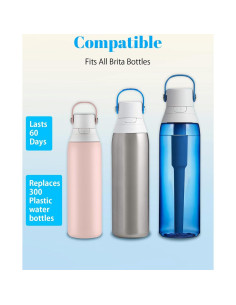 Paquete de 12 Filtros de Agua BBT BAMBOOST para Brita 2