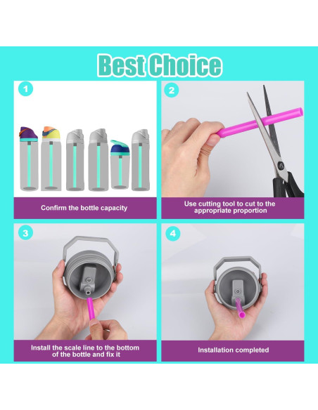 6 Popotes Reutilizables BOXOB para Botellas Owala FreeSip 414-1134ml 6 Popotes Reutilizables BOXOB para Botellas Owala FreeSip 414-1134ml